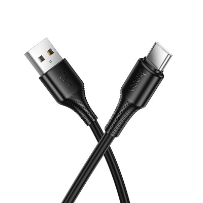 Cable de carga y datos X120 USB-C, negro｜X120 Type-C 惠安充电数据线 58904 黑色(成品)