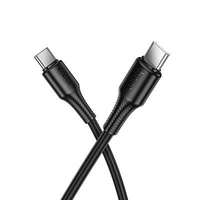 Cable de carga y datos X120 USB-C a USB-C de 60W, negro｜X120 C to C 惠安60W充电数据线 58928 黑色(成品)
