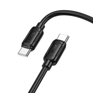 Cable de carga y datos X115 USB-C a USB-C de 60W, negro｜X115 C to C 超飞60W充电数据线 51998 黑色