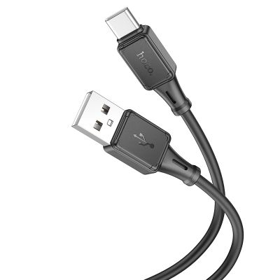 Cable de carga y datos de silicona X101 USB-C, negro｜X101 Type-C 方迪硅胶充电数据线 04079 黑色