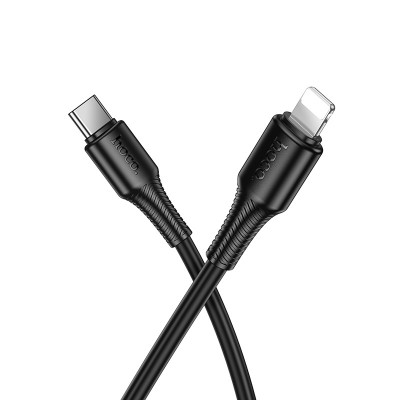 Cable de carga y datos X120 iP PD27W, negro｜X120 iP 惠安PD27W充电数据线 58843 黑色(成品)