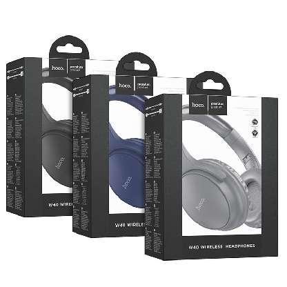 Auriculares Bluetooth de diadema W40, negros｜W40 威曼蓝牙头戴式耳机 84933 黑色