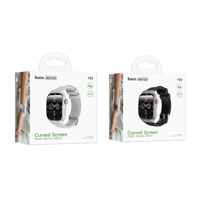 Reloj inteligente deportivo Y33 con llamadas, plateado｜Y33 智能运动手表(通话版) 60822 银色