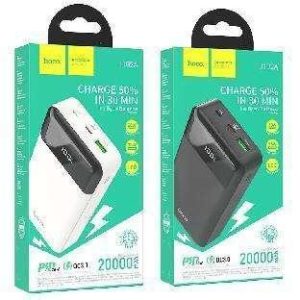 Batería externa J102A PD20W + QC3.0 de 20000mAh, negra｜J102A 酷图PD20W+QC3.0移动电源 83622 黑色(20000mAh)