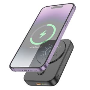 Batería externa magnética J117A PD20W de 10000mAh, negra｜J117A 尚酷PD20W磁吸移动电源 05823 黑色(10000mAh)(UN)