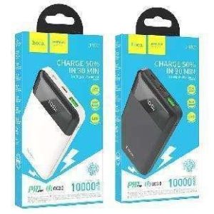 Batería externa J102 PD20W + QC3.0 de 10000mAh, negra｜J102 酷图PD20W+QC3.0移动电源 83608 黑色(10000mAh)(UN)