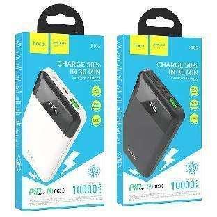 Batería externa J102 PD20W + QC3.0 de 10000mAh, negra｜J102 酷图PD20W+QC3.0移动电源 83608 黑色(10000mAh)(UN)