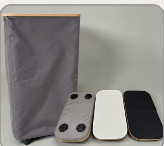 Cesto con ruedas 41x22x71cm Algodón + poliéster｜棉涤带轮收纳篮41×22×71cm