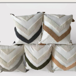 Funda de almohadón con borlas 45x45cm con relleno de 450gr｜流苏抱枕套45×45cm（含450g枕芯）