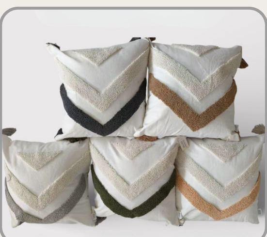 Funda de almohadón con borlas 45x45cm con relleno de 450gr｜流苏抱枕套45×45cm（含450g枕芯）