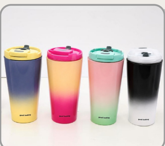 Vaso de vidrio bicolor 750ml Colores surtidos｜双色玻璃杯750ml（混色）
