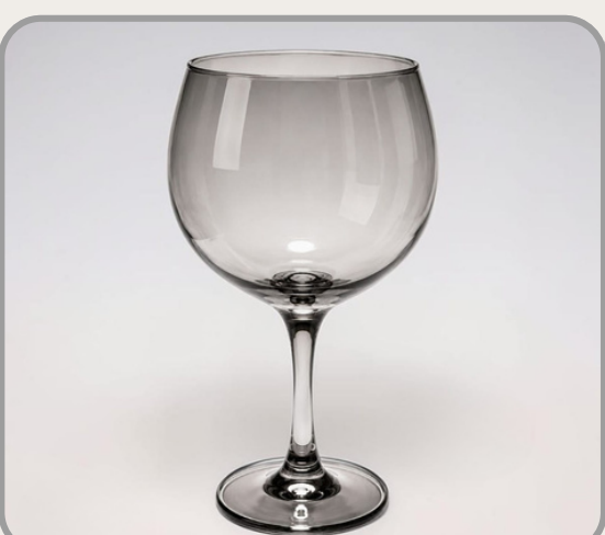 Set x6 copas de vidrio gin gris 620ml｜灰色玻璃金酒杯六件套620ml