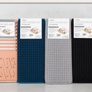 Set x2 escurridor + paño absorvente 15x21cm Colores surtidos｜沥水垫吸水布两件套15×21cm