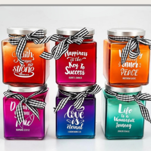Vela decorativa aromática 6.5x8cm Colores y aromas surtidos｜装饰香薰蜡烛6.5×8cm（混色混香）