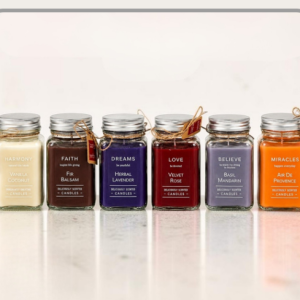 Vela decorativa aromática 7x13cm Colores y aromas surtidos｜装饰香薰蜡烛7×13cm（混色混香）