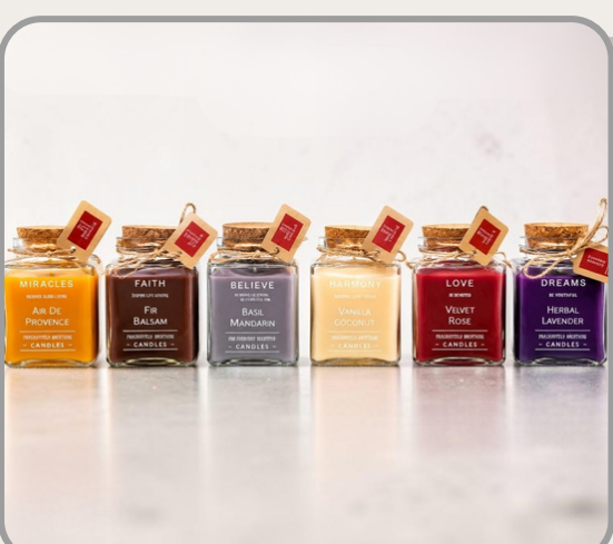 Vela decorativa aromática 6x8.5cm Colores y aromas surtidos｜装饰香薰蜡烛6×8.5cm（混色混香）