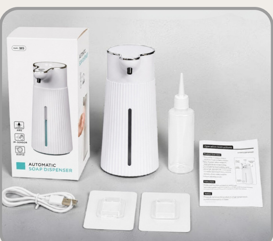 Dispenser de jabón recargable - ESPUMA｜充电式泡沫皂液器