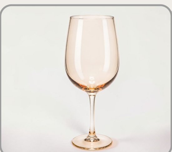 Set x6 copas de vidrio ambar 465ml｜琥珀色玻璃高脚杯六件套465ml