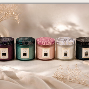 Vela decorativa aromática 8.5x8cm Colores y aromas surtidos｜装饰香薰蜡烛8.5×8cm（混色混香）