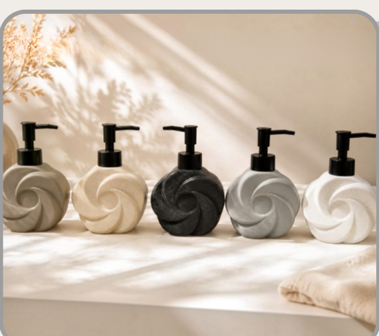 Dispenser jabón de cerámica Colores surtidos｜陶瓷皂液器（混色）