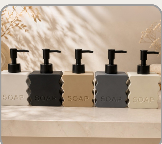 Dispenser de jabón de cerámica Colores surtidos｜陶瓷皂液器（混色）