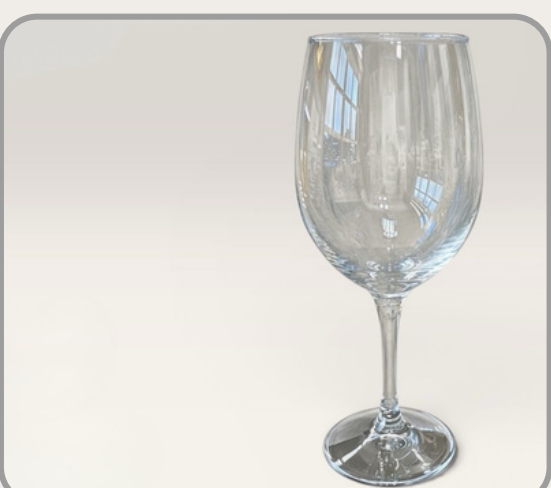Set x6 copas de vidrio transparente 330ml｜透明玻璃高脚杯六件套330ml