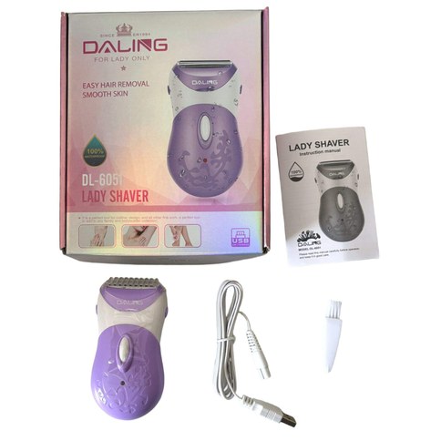 DEPILADORA DALING CORPORAL DL-6051 a PRUEBA DE AGUA USB RECARGABLE DESARMADA 100u｜Daling DL-6051 防水 USB 充电式脱毛器（未组装）（100件）