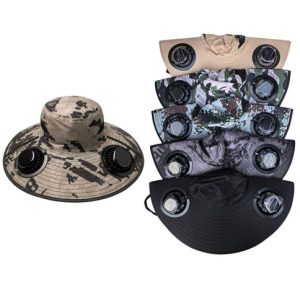 SOMBRERO PESCADOR SOLOR c/VENTILADOR 8colores SURTIDO 50u｜索洛尔渔夫帽带风扇，8种颜色可选（50件）