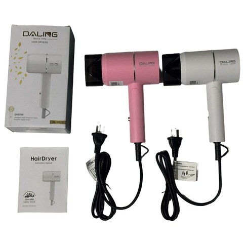 SECADOR DE CABELLO PLEGABLE POTENTE DALING DL-3023 1400w 220v 60u｜DALING DL-3023 强力折叠式吹风机，1400瓦，220伏（60件）