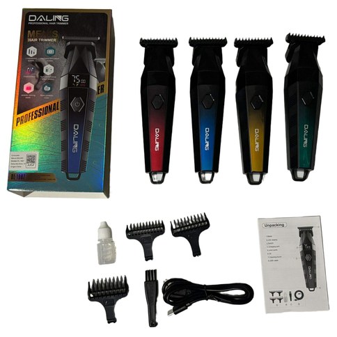 AFEITADOR ELECTRICA DALING DL-1907 c/VISOR CERAMICA RECARGABLE 60u｜DALING DL-1907 电动剃须刀，带陶瓷刮片，可充电（60件）