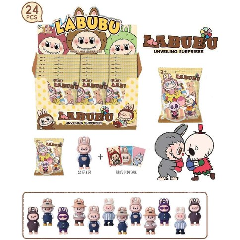 CAJA DE SOPRESA LABUBU MUÑECO y CARTA desarmado 1440u｜Labubu惊喜盒娃娃及未组装卡片（1440件）