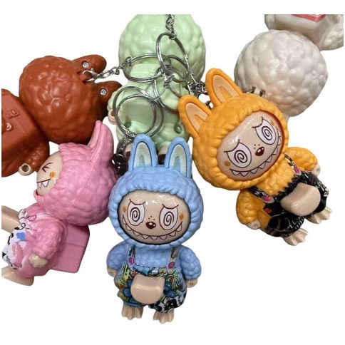 MUÑECO LABUBU CAMBIA CARA  CON LLAVERO 500u｜Labubu变脸娃娃（带钥匙扣）（500件）