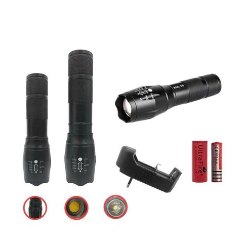 LINTERNA A08 RECARGABLE A PILA IMPERMEABLE  14x3，2cm 60u｜A08可充电防水电池供电手电筒（14x3.2厘米）（60件）