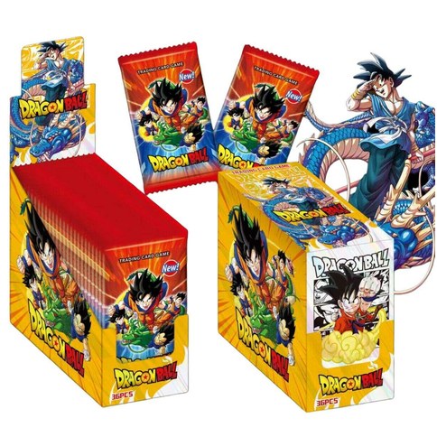 JUEGO DE CARTAS  DRAGON BALL KK4405 DORADA x36pcs en CAJA 72u｜龙珠 KK4405 黄金卡牌游戏（36 张卡牌（72件）
