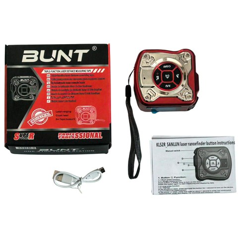 CINTA METRICA c/MEDIDOR LASER PANTALLA BUNT 48u｜带激光显示的卷尺，BUNT（48件）