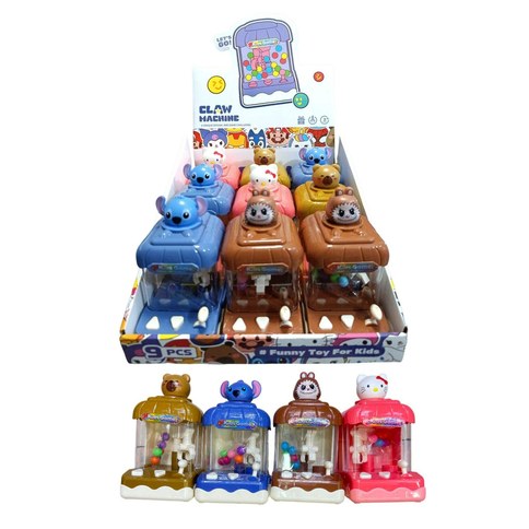 MINI MAQUINA EXPENDEDORA ATRAPA PELOTAS Capybara Labubu Kitty  Stitch 180u｜迷你自动售货机、接球器、水豚、拉布布、凯蒂猫、史迪奇（180件）