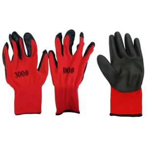 GUANTE DE TRABAJO ENGOMADA rojo 32g 600u｜橡胶工作手套，红色，32克（600件）