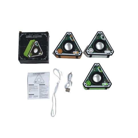V2 PARLANTE  PORTATIL INALAMBRICO RECARGABLE USB naranja，blanco，verde 100u｜V2 便携式无线 USB 充电音箱，橙色、白色、绿色（100件）