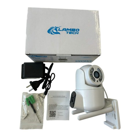 CAMARA IP SMART LT-2534 HD C/WIFI  Y AUDIO CONTROL A DISTANCIA LAMBO TECH 50u｜LT-2534 高清LAMBO TECH智能IP摄像头，带WiFi和音频遥控功能（50件）
