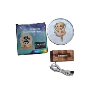 LÁMPARA DECORATIVA BRAINROT 3D 10CM CON BASE DE MADERA A USB 100u｜Brainrot 3D 装饰灯，10 厘米，带木质底座，USB 供电（100件）