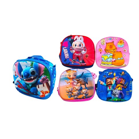 LUNCHERA TERMICA 3D 1 CIERRE 24x22x7cm PERSONAJES SURTIDO 240u｜3D立体保温饭盒，单拉链，24x22x7厘米，图案随机（240件）