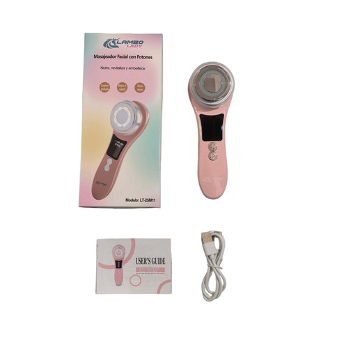 MASAJEADOR FACIAL CON FOTON  LT-25M11 LAMBO TECH  RECARGABLE USB 80u｜Foton LT-25M11 面部按摩器 LAMBO TECH USB 充电式（80件）