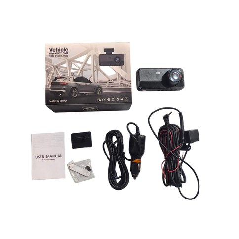 CAMARA DVR VIDEOCAMARA  3 CAMARAAS 50u｜带3个摄像头的DVR行车记录仪（50件）