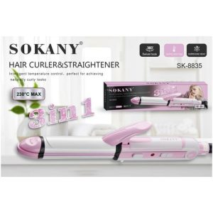 PLANCHA ALISADOR BUCLERA 3en1 SOKANY SK-8835 60u｜SOKANY SK-8835 三合一卷发棒/直发器（60件）
