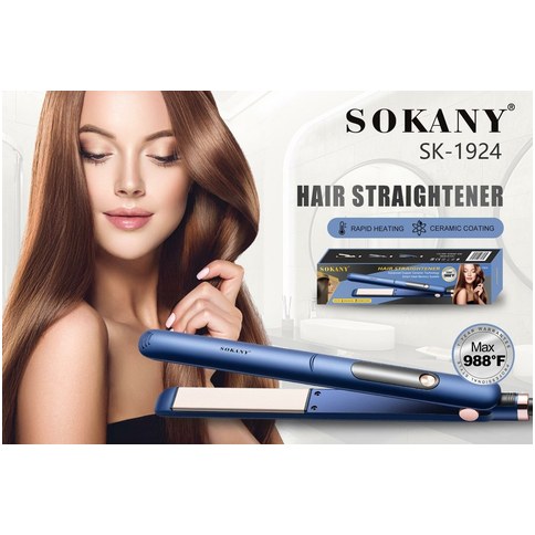 PLANCHA ALISADOR DE PELO SOKANY SK-1924 CERAMICA 988°F 60u｜SOKANY SK-1924 陶瓷直发器（988°F）（60件）