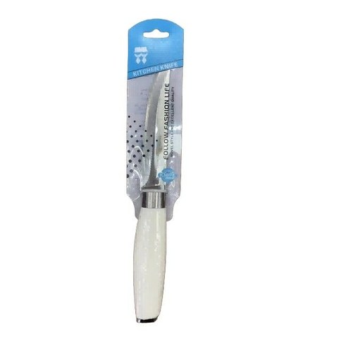 CUCHILLO DE COCINA P-CB22 FILETEADOR SIERRA MANGO BLANCO 7 1.8mm 240u｜P-CB22 小型鱼片刀（白色手柄，7 英寸 x 1.8 毫米）（240件）
