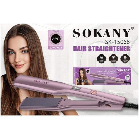 PLANCHA ALISADOR c/VISOR SOKANY SK-15068 60u｜SOKANY SK-15068 直发器（带可视窗）（60件）