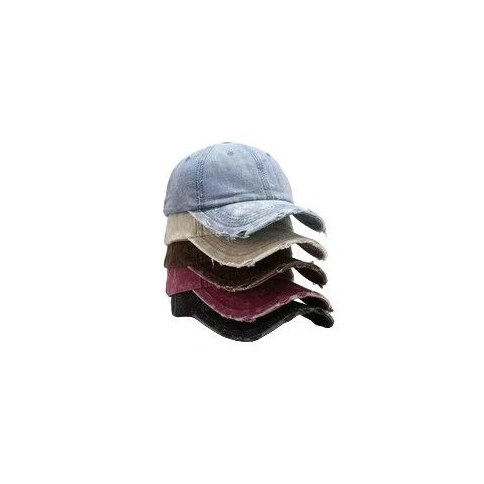 GORRA LISA JEAN GASTADA 360u｜素色做旧牛仔棒球帽（360件）