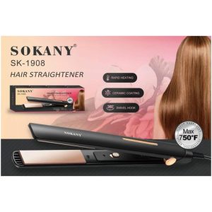 PLANCHA SOKANY SK-1908 CERAMICA 750°F 60u｜SOKANY 美发直发器 SK-1908 陶瓷 750°F 60 件装（60件）