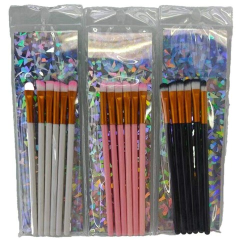 KIT DE BROCHAS PARA MAQUILLAJE *6pcs PARA SOMBRA DE OJO  1200u｜化妆刷套装（6 支，眼影）（1200件）